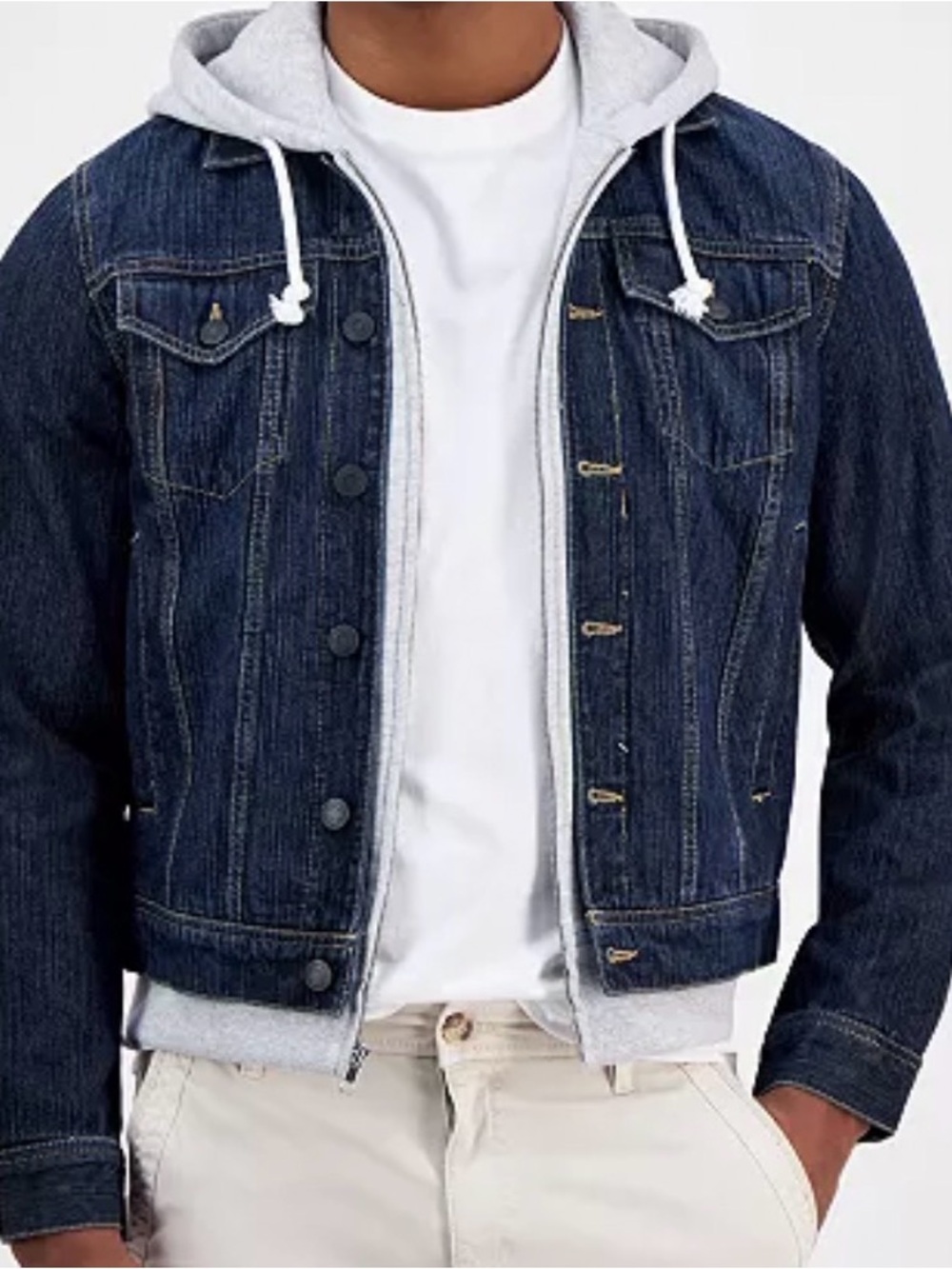 Sun + Stone Men's Reeves Trucker Denim Jacket